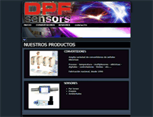 Tablet Screenshot of dpfsensors.es